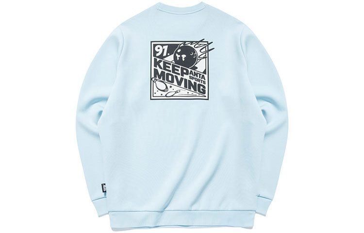 Anta Blue Pullover Sweatshirt with Back Print - Lifestyle Series 952138734-3