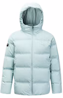 Anta Blue Winter Hooded Down Jacket with Solid Logo Print. 952247912-1 Anta Blue Winter Hooded Down Jacket with Solid Logo Print. 952247912-1
