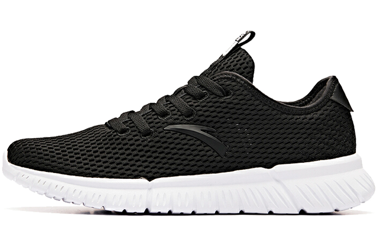 Anta Breathable Mesh Running Shoes 'Black White' 91925574-4