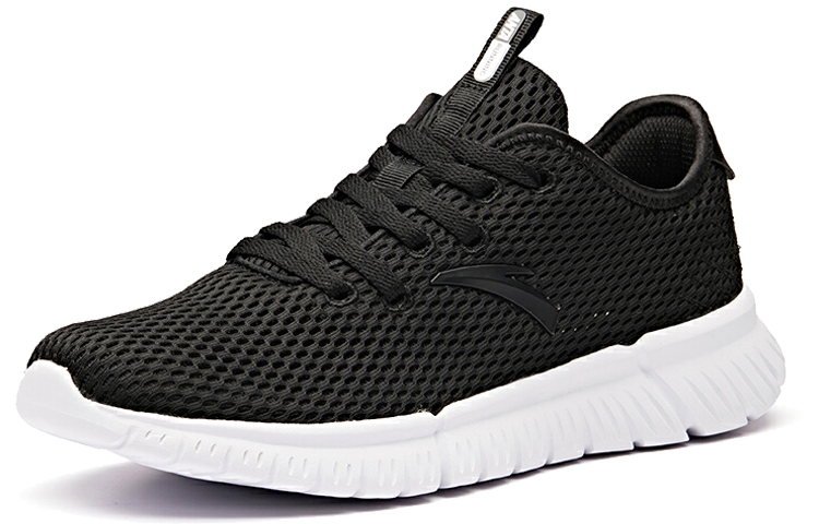 Order Anta Breathable Mesh Running Shoes 'Black White' 91925574-4