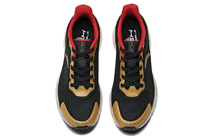 Lookbook Anta Bubble Low 'Negro Oro Rojo' 112025520-2