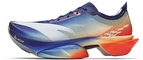 Anta C10 Pro 2 Dawn Running Shoes - Blue/Grey/Fluorescent Orange. 112615574-3 Anta C10 Pro 2 Dawn Running Shoes - Blue/Grey/Fluorescent Orange. 112615574-3