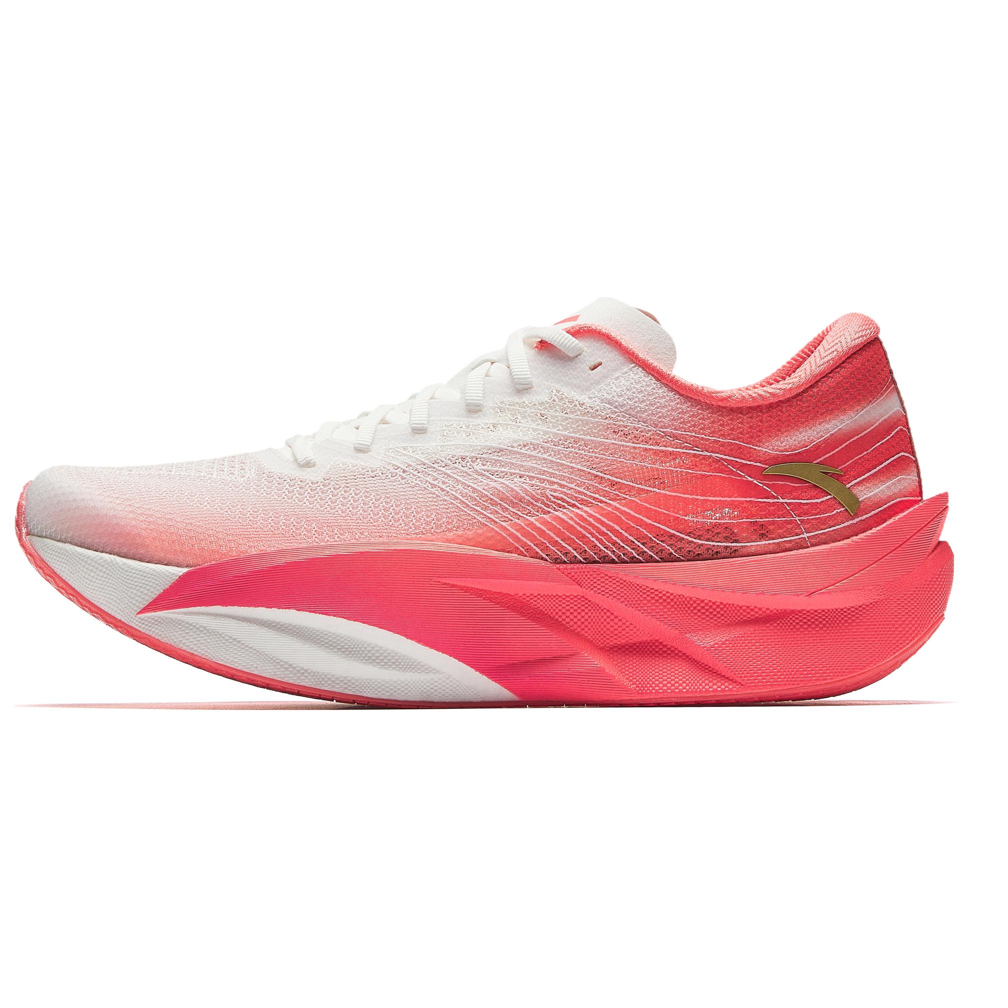 Anta C202 6.0 White Pink Marathon Running Shoes with A-GRIP PRO Nitrogen Tech 112515575-1
