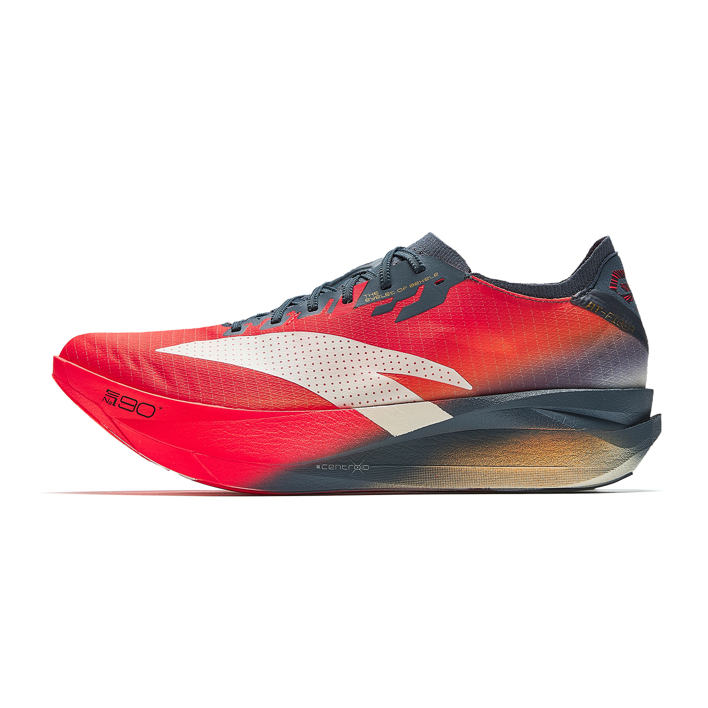 Anta C202 G9 2.0 Marathon Carbon Fiber Running Shoes Red Gray Yellow Men’s 112545573-3