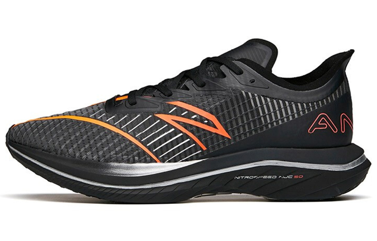 Anta C202 GT Marathon Running Shoes 'Black Orange' 112145589S-5