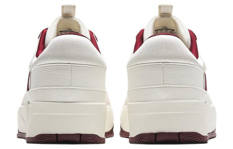 Lookbook 安踏 C37 系列 厚底增高 防滑耐磨 低帮 板鞋 男款 白紅