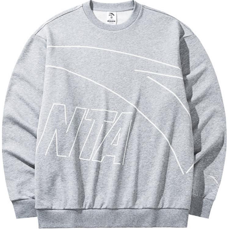 Anta Casual Breathable Sweatshirt Gray - Lifestyle Series 952438703-6