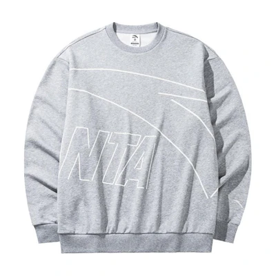 Anta Casual Breathable Sweatshirt Gray - Lifestyle Series 952438703-6