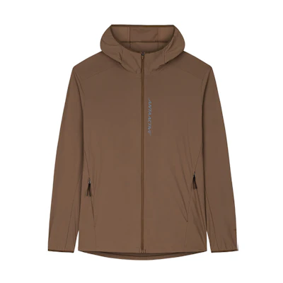 Anta Casual Cinnamon Brown Hooded Jacket with Logo Design 152437731U-5