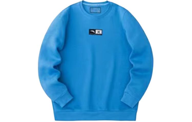 Anta Casual Crewneck Loose Fit Knit Long Sleeve Sweatshirt Men Bright Blue 152311701-6