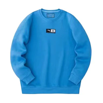 Anta Casual Crewneck Loose Fit Knit Long Sleeve Sweatshirt Men Bright Blue 152311701-6