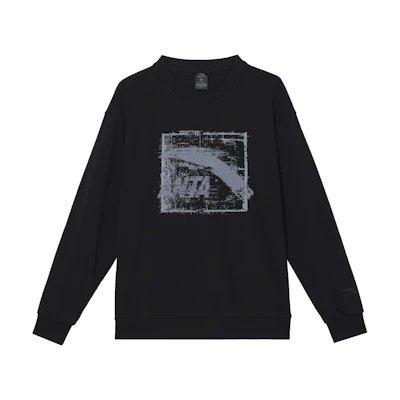 Anta Casual Crewneck Pullover Sweatshirt Life Series - Basic Black 952438701-5