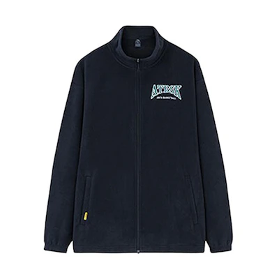 Anta Casual Fashion Logo Print Zip Jacket - Basic Black AT952331708-4