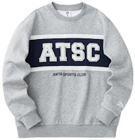 Anta Casual Fleece Pullover Crewneck Sweatshirt Loose Fit 152348706-2 Anta Casual Fleece Pullover Crewneck Sweatshirt Loose Fit 152348706-2