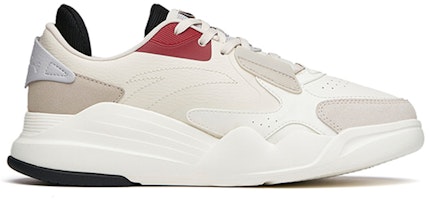 安踏 休閒皮面 低幫 板鞋 男款 白灰 Order 安踏 休閒皮面 低幫 板鞋 男款 白灰