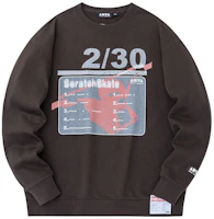 Anta Casual Letter Crewneck Pullover Sweatshirt Deep Brown 152338717-3 Anta Casual Letter Crewneck Pullover Sweatshirt Deep Brown 152338717-3