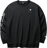 Anta Casual Letter Print Crewneck Sweatshirt in Dark Soy Grey 172438706-2 Anta Casual Letter Print Crewneck Sweatshirt in Dark Soy Grey 172438706-2