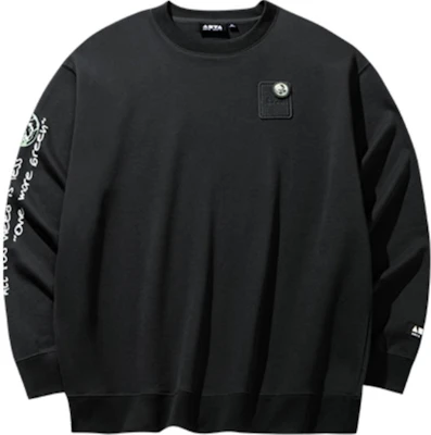 Anta Casual Letter Print Crewneck Sweatshirt in Dark Soy Grey 172438706-2 Buy Anta Casual Letter Print Crewneck Sweatshirt in Dark Soy Grey 172438706-2