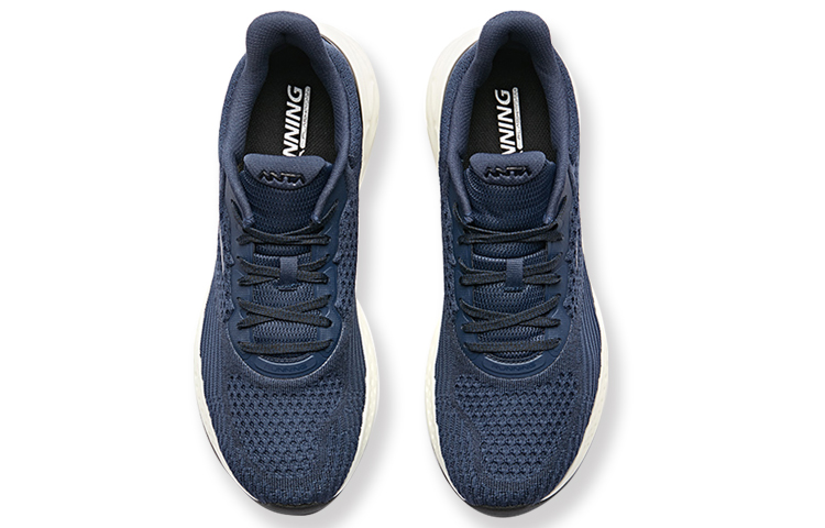 Shop Anta Casual Lightweight Running Shoes 'Blue Black White' 11835588-8