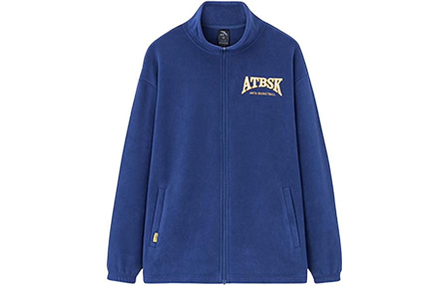 Anta Casual Logo Print Zip Jacket Navy Blue AT952331708-3
