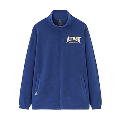 Anta Casual Logo Print Zip Jacket Navy Blue AT952331708-3