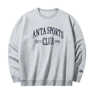 Anta Casual Loose-Fit Breathable Sweatshirt Grey Flower Grey 152438701-3