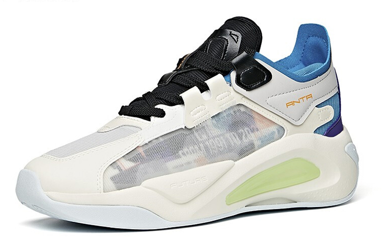 Order Anta Casual Low-Top Running Shoe 'Grey Black Blue' 112128085-1