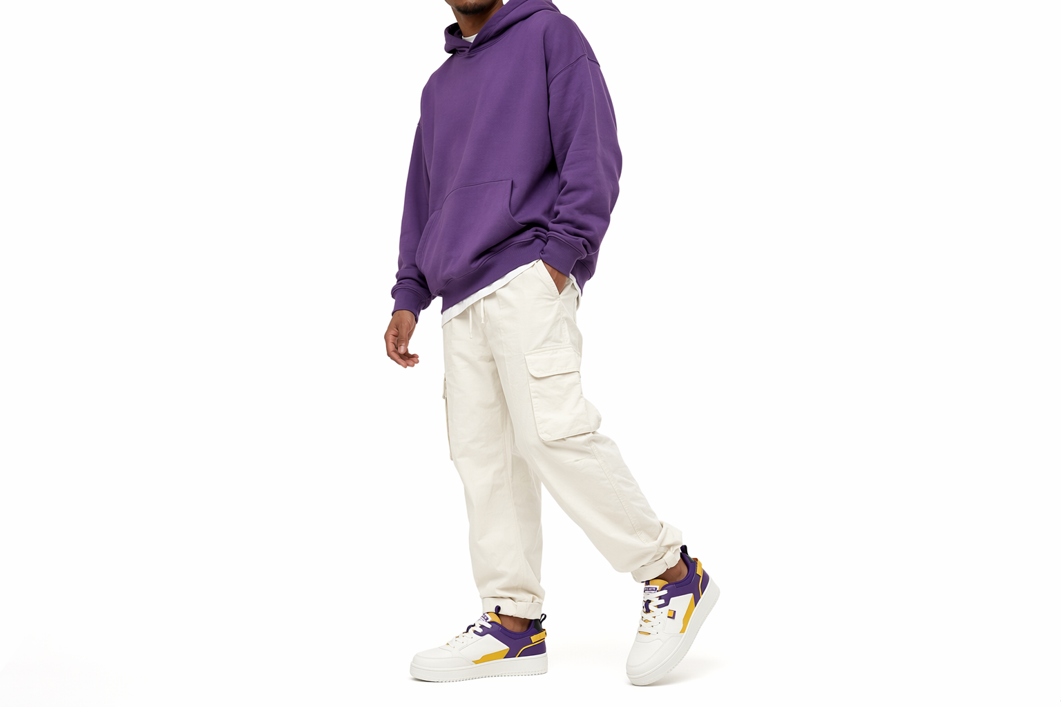 Order Anta Casual Low 'White Purple Yellow' 912018066-14