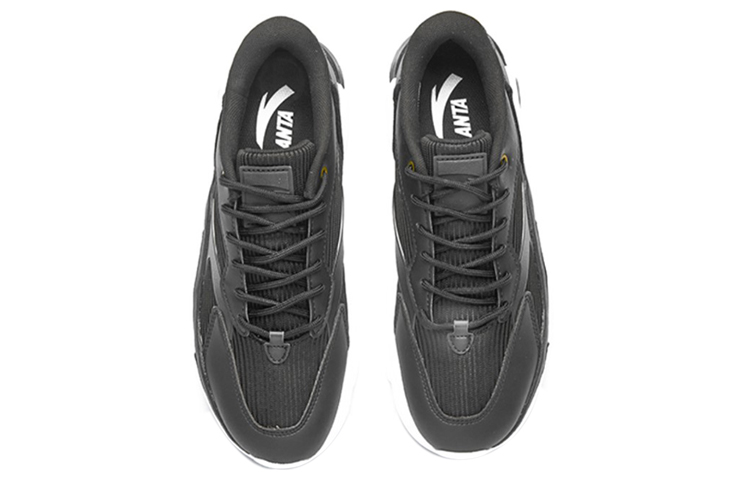 Lookbook Anta Casual Retro Low 'Black White Gold' 11818852-8