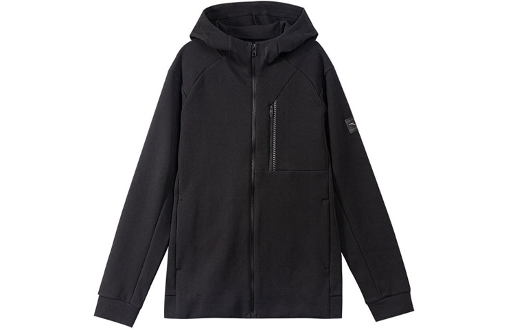 Anta Casual Sports Knit Hoodie Jacket Black 152137732-3