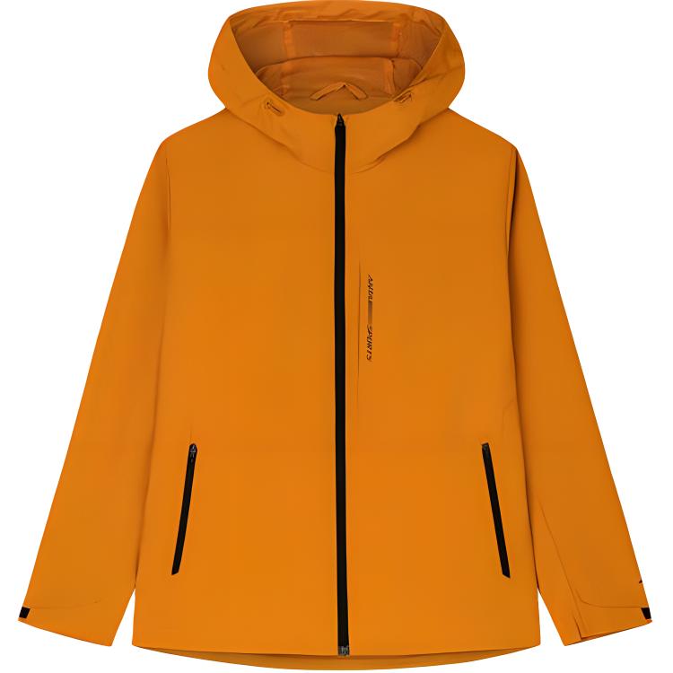 Anta Casual Sports Windbreaker Jacket Mud Gold Orange - Breathable & Comfy 152437634U-5