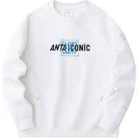 Anta Casual Unisex Warm Crewneck Pullover Sweatshirt Light Beige 172418704-1 Anta Casual Unisex Warm Crewneck Pullover Sweatshirt Light Beige 172418704-1
