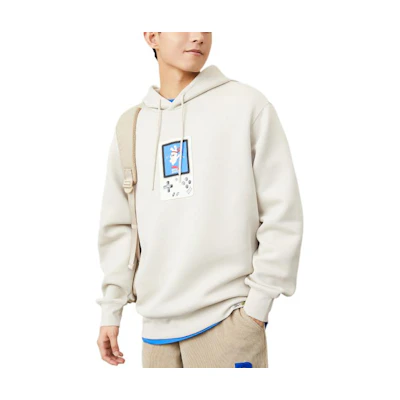 Anta Casual Unisex White Sweatshirt with Minimalist Graphic Print 172248705-1