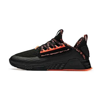 Anta Casual Winter Running Shoe 'Black Orange'