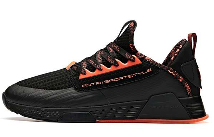 Anta Casual Winter Running Shoe 'Black Orange' 11848888R-2