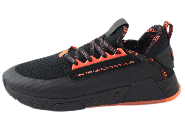 Order Anta安踏 冬季休閒鞋慢跑鞋 黑橙色