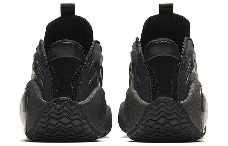 Lookbook Anta安踏 水泥泡泡4.0 外場復古 防滑耐磨 中筒 籃球鞋 男款 黑色