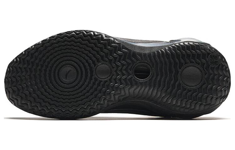 Shop Anta安踏 水泥泡泡4.0 外場復古 防滑耐磨 中筒 籃球鞋 男款 黑色