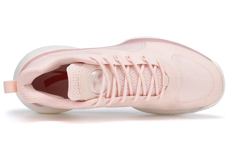 Shop Anta Cement Bubble Basketball Shoes 'Pink White' 112121606S-5