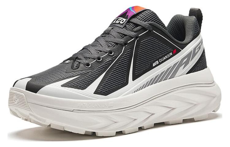 Order 安踏 冠軍系列 AGO 運動 耐磨 低幫 跑步鞋 男款 黑白色