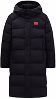 Order Anta Champion All-Weather Black Hooded Long Flag Print Down Jacket. 152410901-5