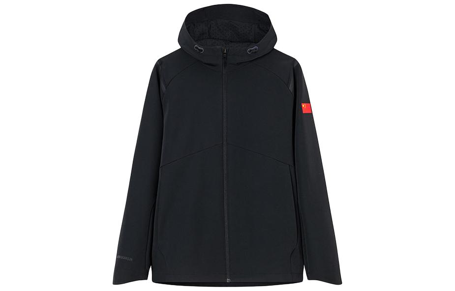 Order 安踏全天候黑色抓絨連帽運動外套 152410611-3