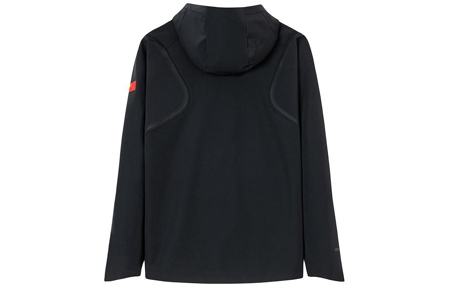 Lookbook 安踏全天候黑色抓絨連帽運動外套 152410611-3