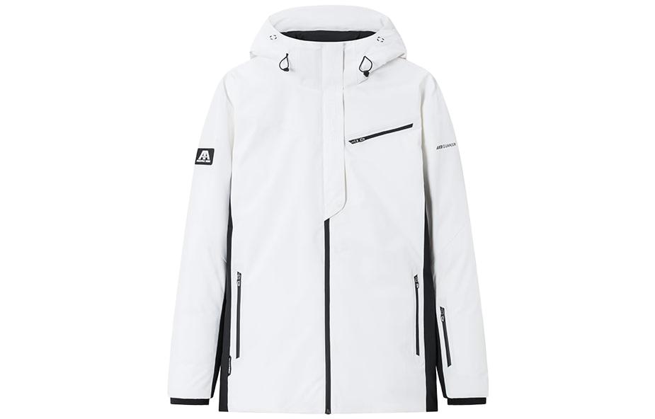 Anta Champion All-Weather Colorblock Zip Hoodie Jacket Beige/Black 152410910-1