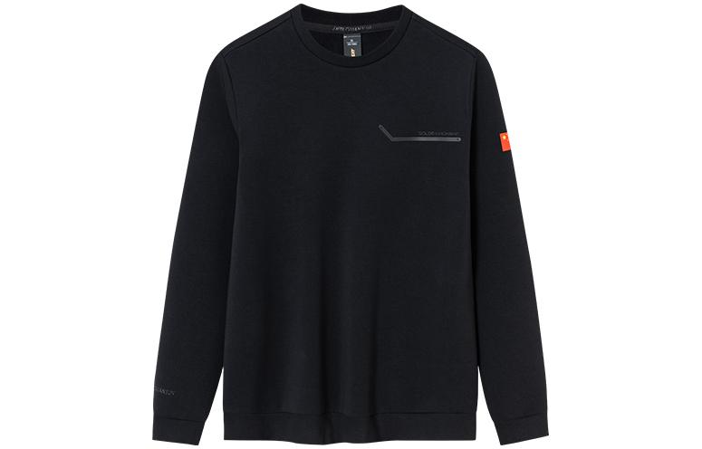 Anta Champion All-Weather Crewneck Pullover Sweatshirt Black - Basics 152410701-4