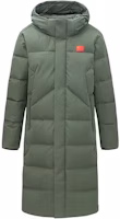 Anta Champion All-Weather Flag Edition Long Down Jacket Unisex - Jade Green 152350903-4 Anta Champion All-Weather Flag Edition Long Down Jacket Unisex - Jade Green 152350903-4