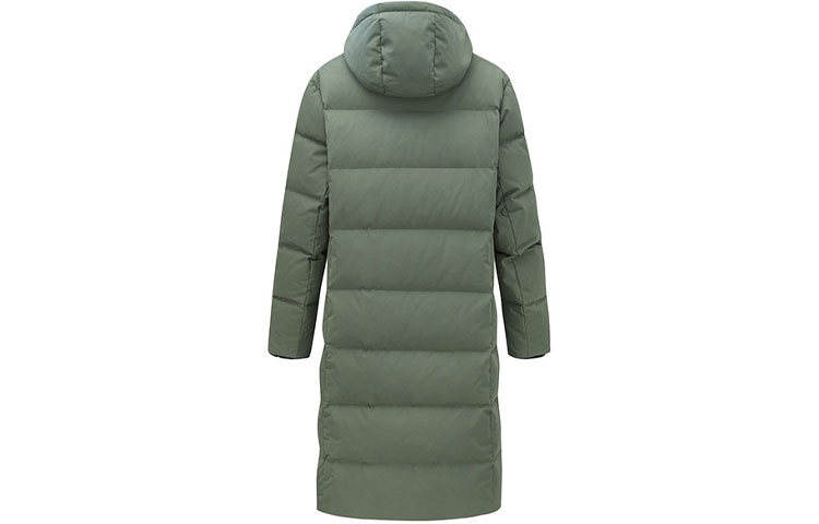 Lookbook 安踏冠軍全天候旗幟版長版羽絨外套男女款 - 翡翠綠 152350903-4