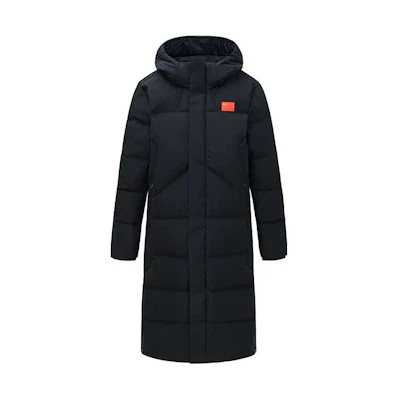 Anta Champion All-Weather Flag Long Down Jacket Unisex Black 152350903-2