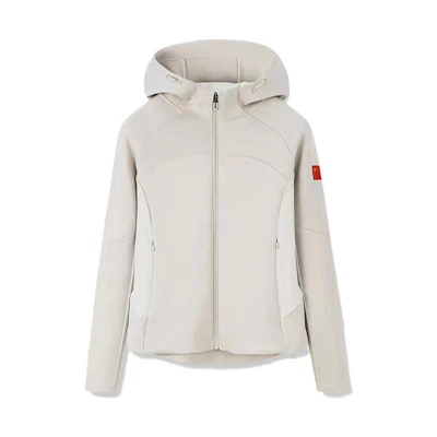 Anta Champion All-Weather Flag Zip Hoodie Jacket Light Khaki Brown 152310708-2