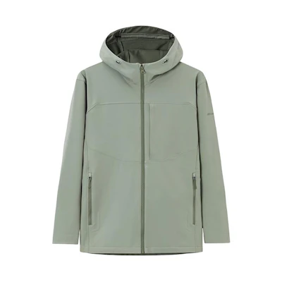 Anta Champion All-Weather Hooded Jacket Sandstone Green Water-Resistant 152410606-5